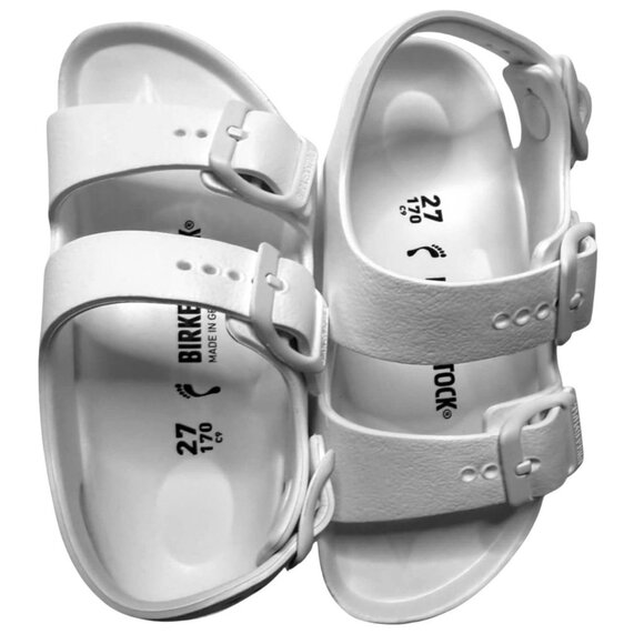 Birkenstock Milano EVA Kids Sandals White EU 27 US 9-9.5 Waterproof Lightweight - Picture 6 of 16